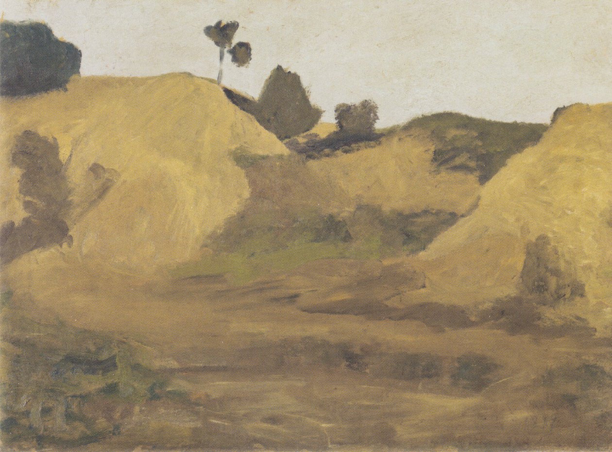Landschaft am Weyerberg od Paula Modersohn-Becker