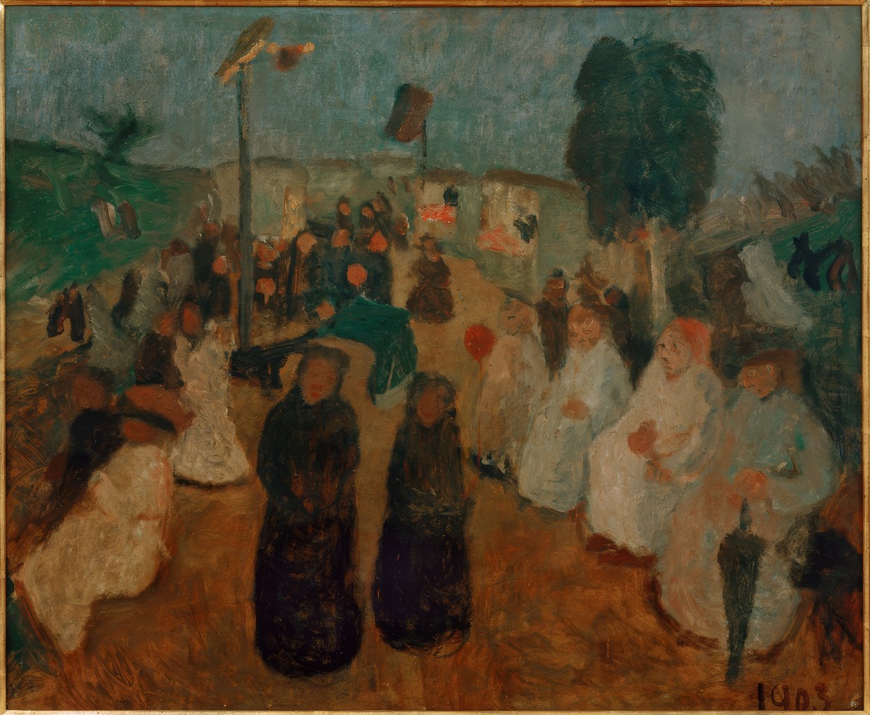 Večerní festival ve Worpswede od Paula Modersohn Becker