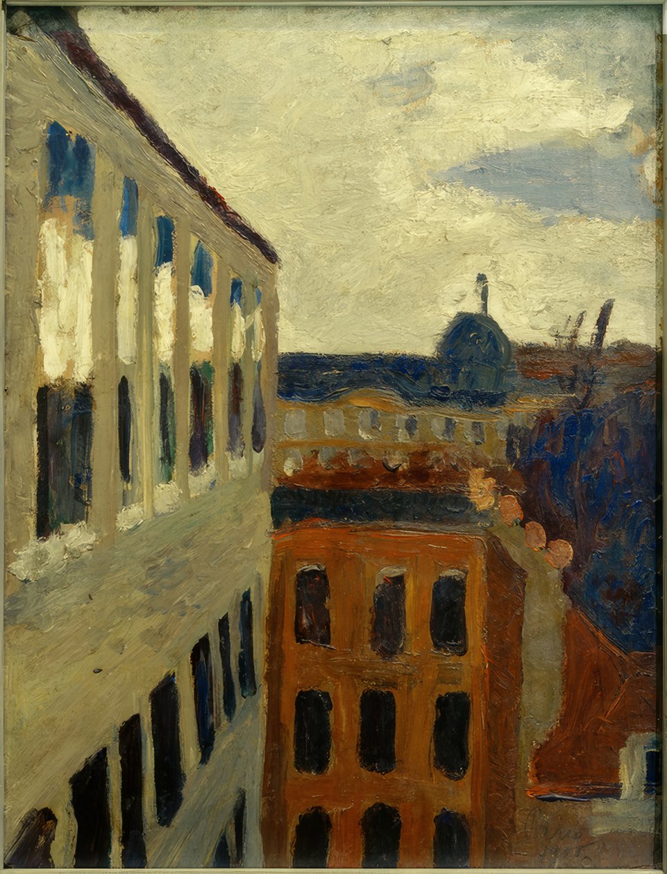 Pohled z okna umělcova ateliéru v Paříži od Paula Modersohn Becker