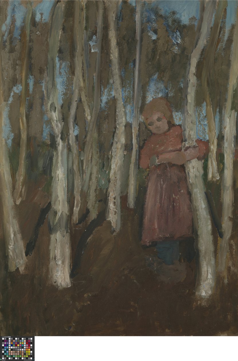 Dívka v březovém lese od Paula Modersohn Becker