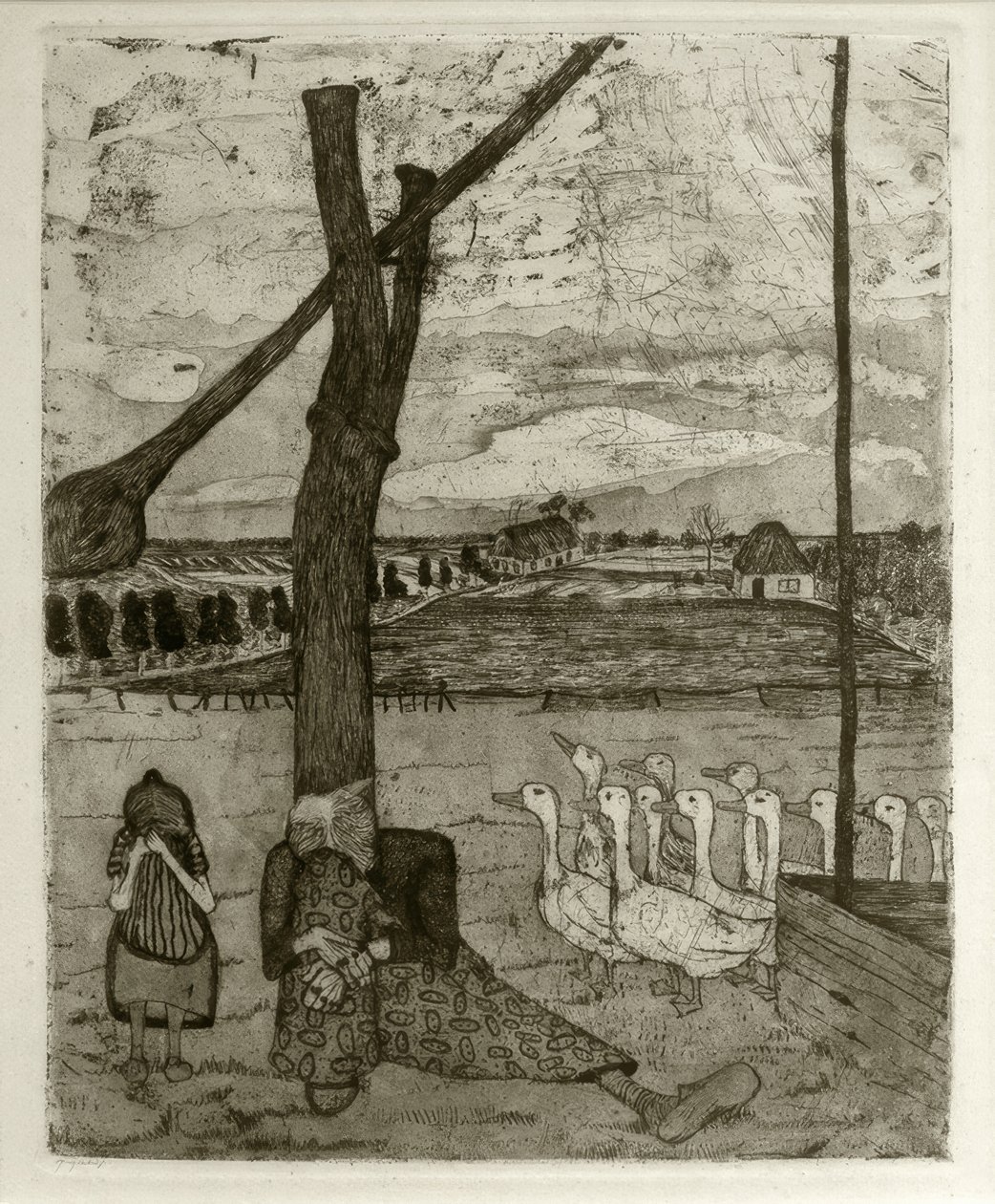 Pohádka o ztracené huse od Paula Modersohn Becker