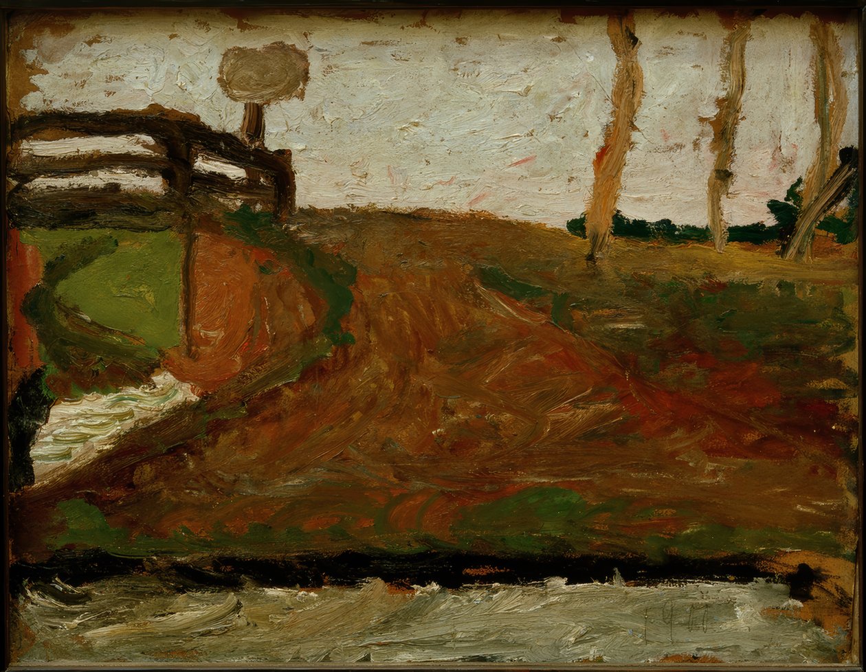 Moor krajina s mostem od Paula Modersohn Becker