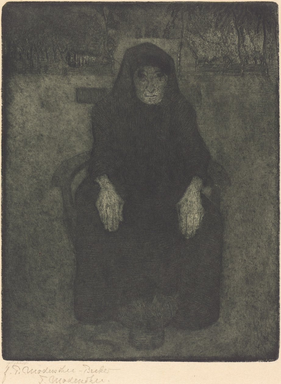 Stará žena od Paula Modersohn Becker
