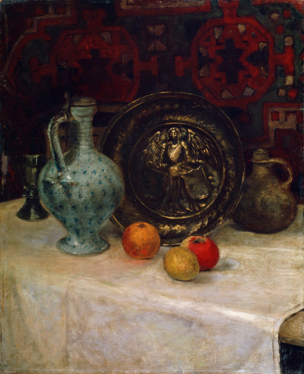 Zátiší s mosazným talířem, konec 19. nebo začátek 20. století od Paula Modersohn Becker