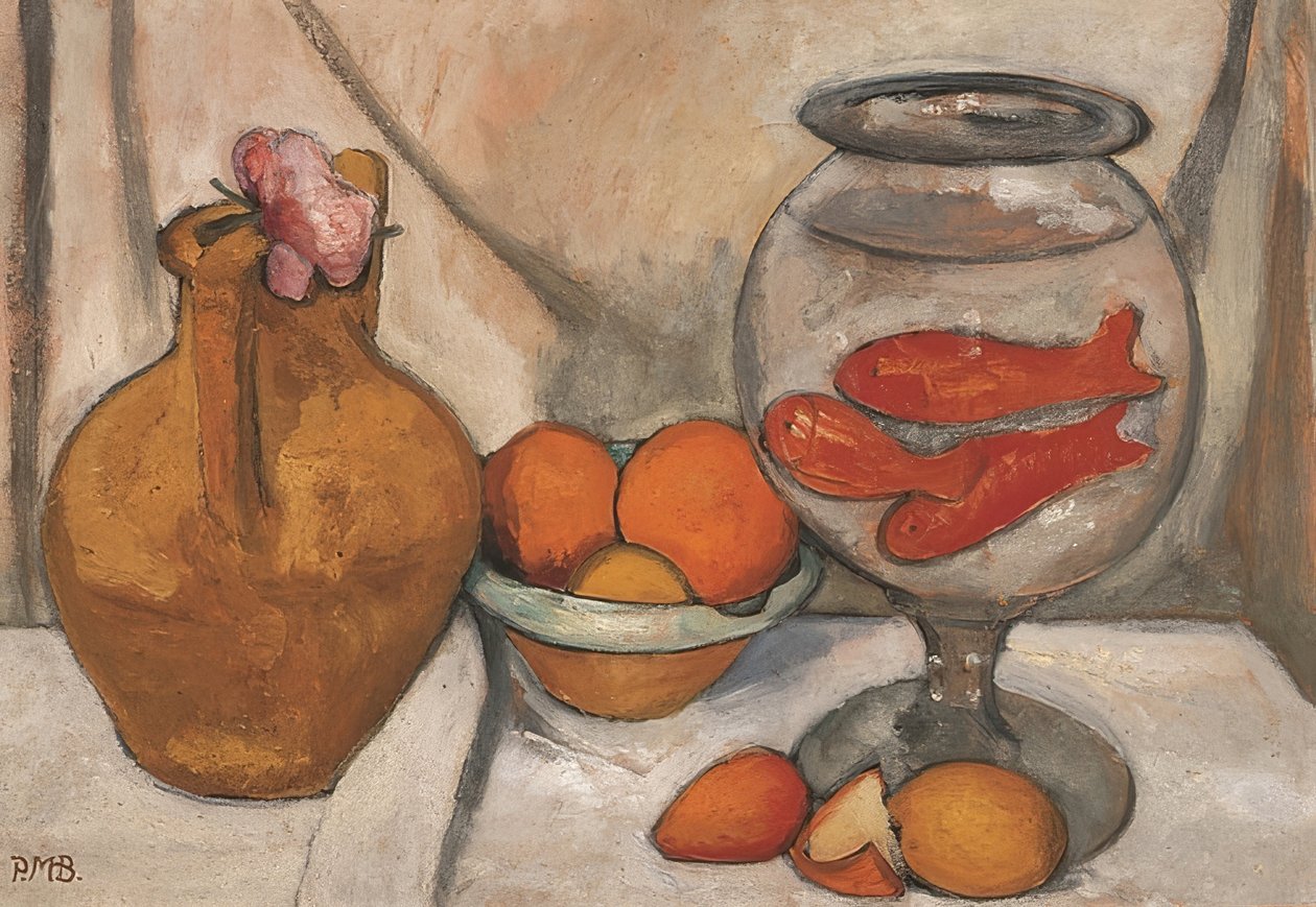 Zátiší s akvárií. 1906 od Paula Modersohn Becker