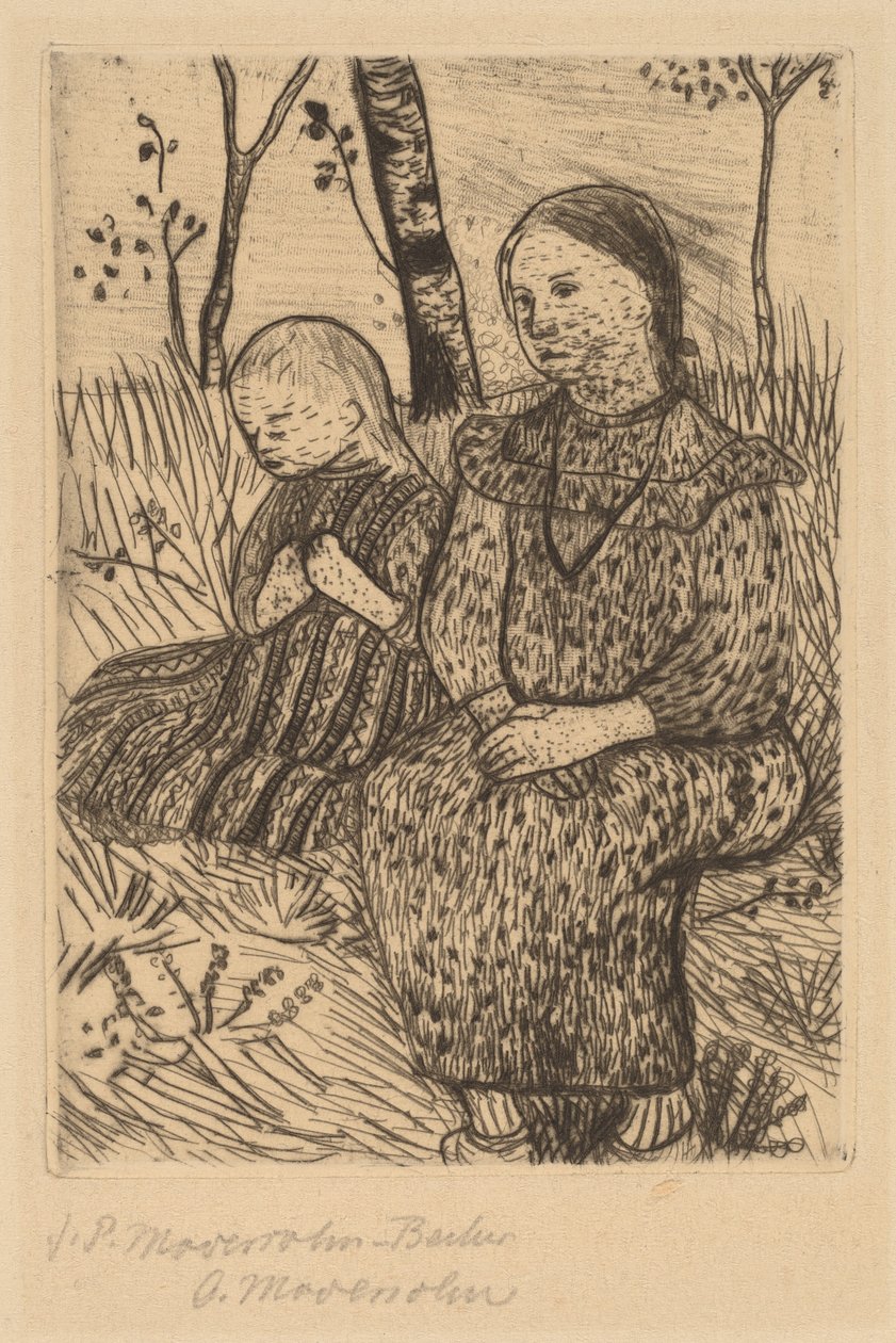 Dvě selské dívky od Paula Modersohn Becker