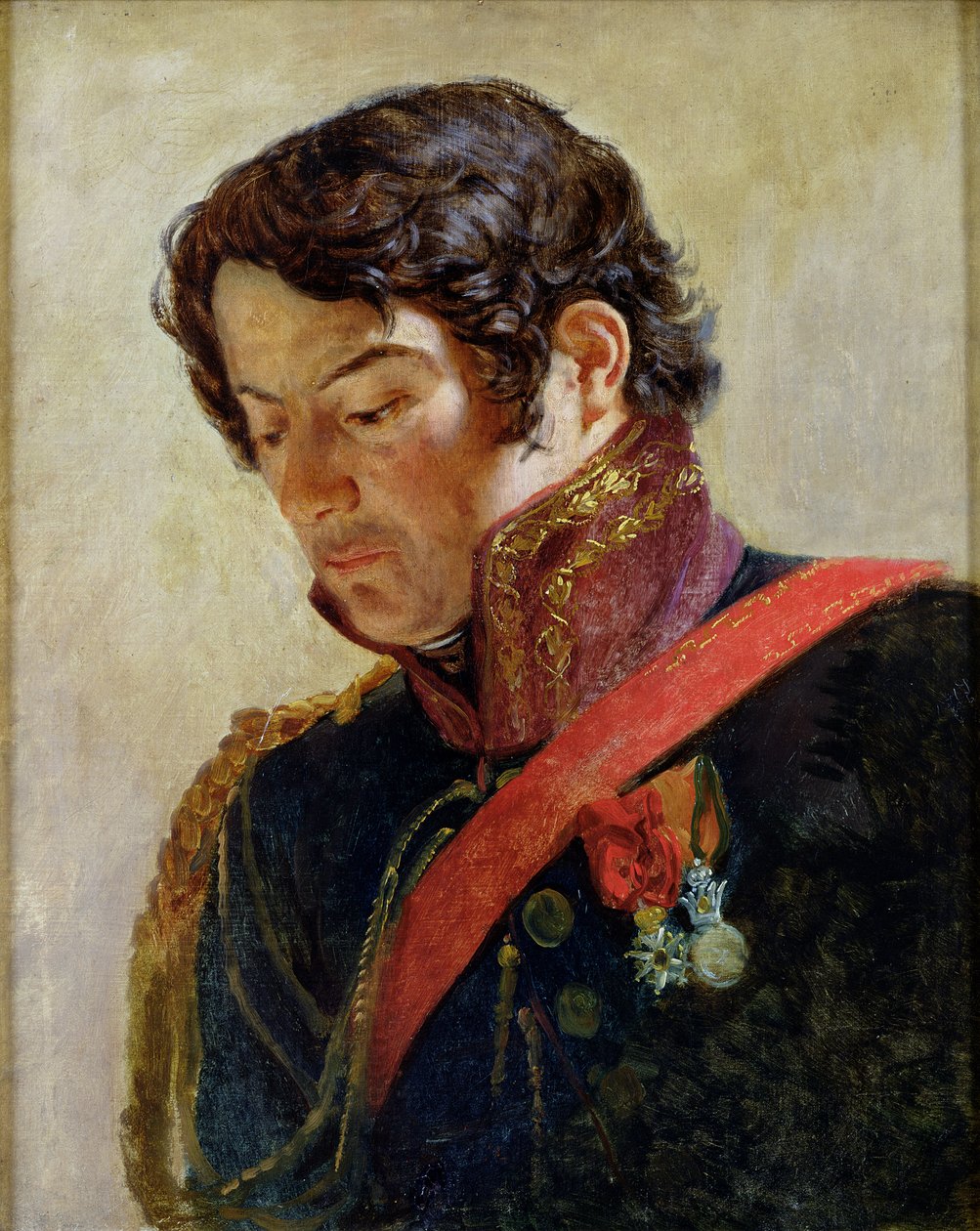 Studie k portrétu barona Dominique Larreyho (1766-1843) od Paulin Jean Baptiste Guerin