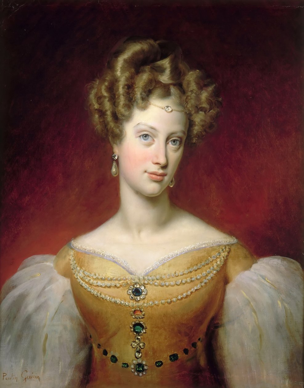 Princezna Caroline z Neapole a Sicílie 1798-1870, vévodkyně de Berry od Paulin Guérin