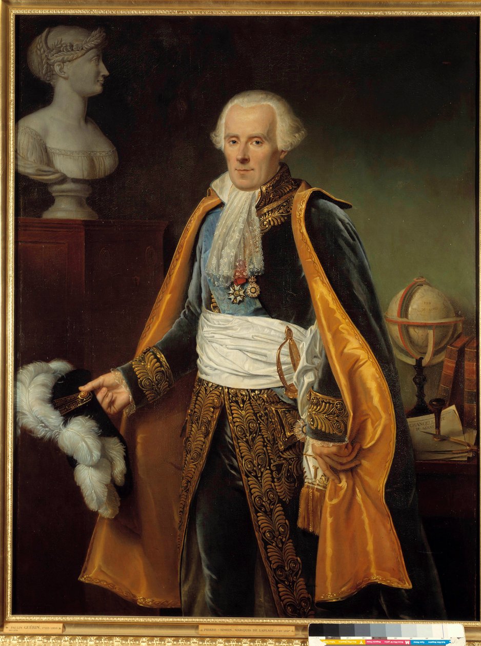 Portrét Pierra Simona, markýze de Laplace (La Place) (1745-1827) Malba astronoma od Paulina Guerina (1783-1855) Slunce z 19. století. 1,46 x 1,13 m od Paulin Jean Baptiste Guerin