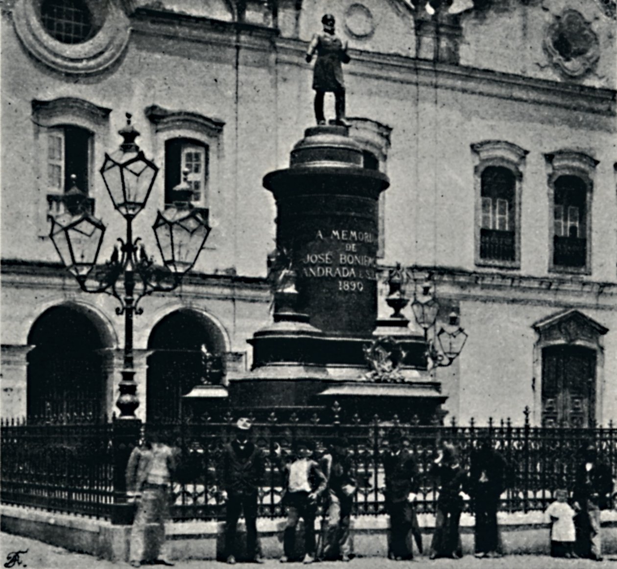 Socha José Bonifacio. Largo de S. Francesco, 1895 od Paulo Kowalsky