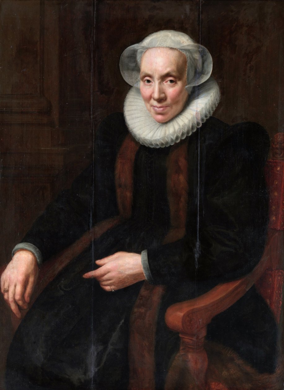 Portrét Marie z Utrechtu (1553-1629) od Paulus Moreelse