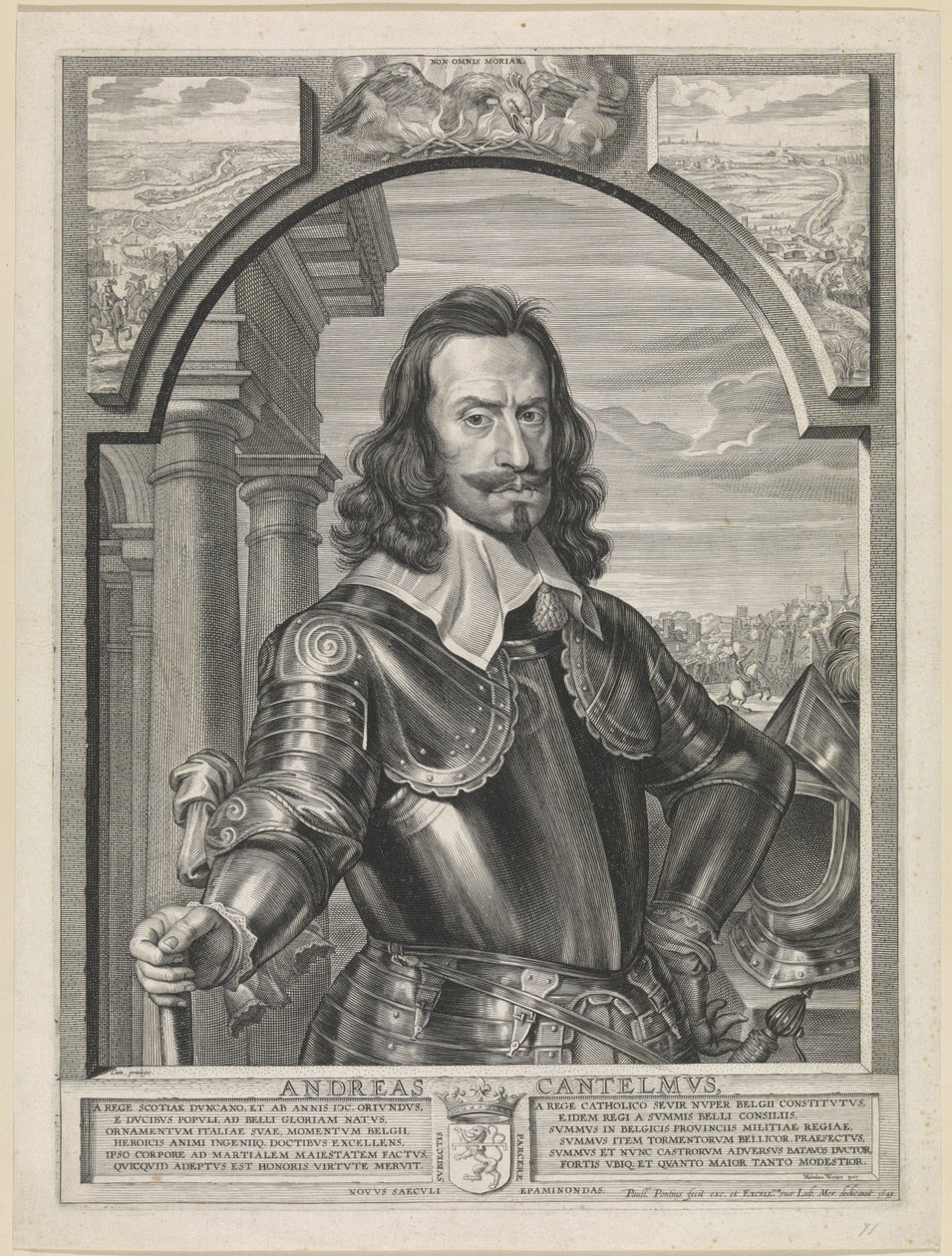 Rytý portrét Andrease Cantelma od Paula Pontia po Michaelině Woutiersové (1643) od Paulus Pontius