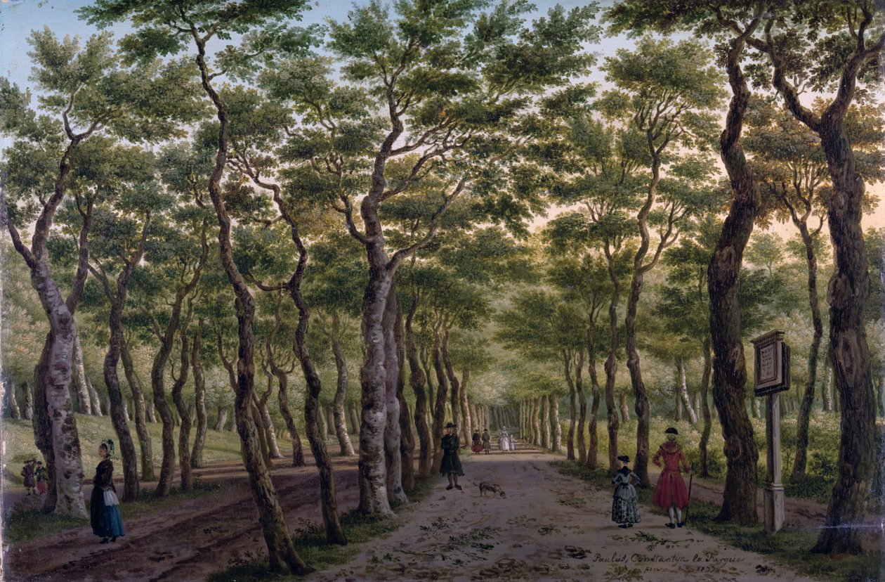 Herepad v Haagse Bos od Paulus Constantin La Fargue