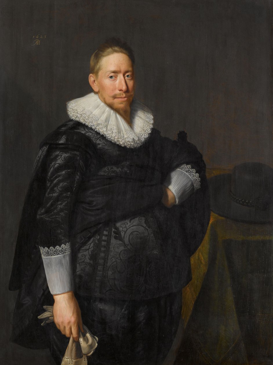 Portrét muže, pravděpodobně z rodiny Pauw Portrét muže, možná Reijnier Pauw (1591-1676) od Paulus Moreelse