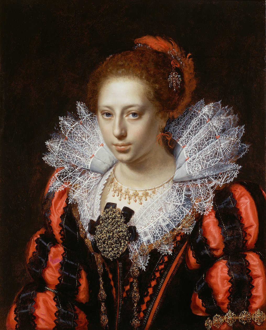 Portrét mladé dámy, c. 1620. od Paulus Moreelse