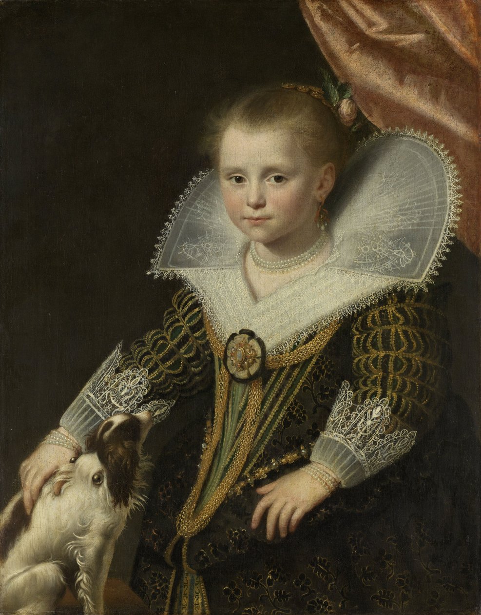 Portrét dívky, známé jako Malá princezna, 1623 od Paulus Moreelse