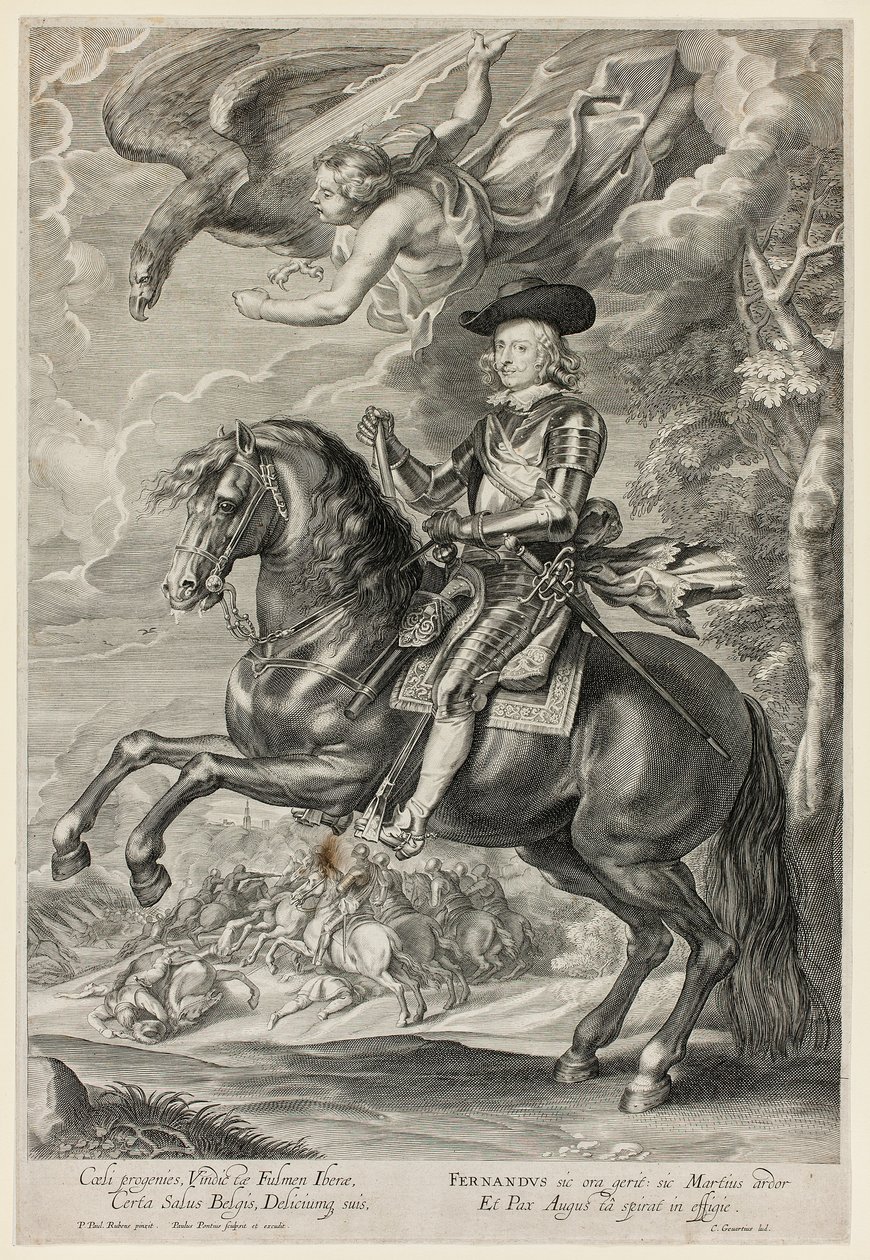 Ferdinand Rakouský na koni od Paulus Pontius