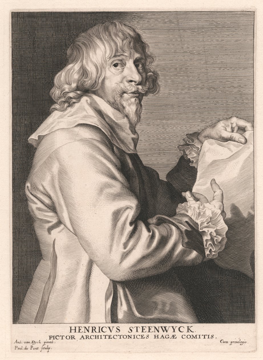 Henricus Steenwyck, malíř architektury haagského hraběte od Paulus Pontius