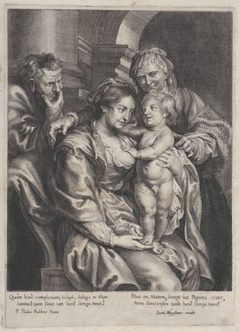 Svatá rodina se svatou Annou, ca. 1620-70., ca. 1620-70. od Paulus Pontius