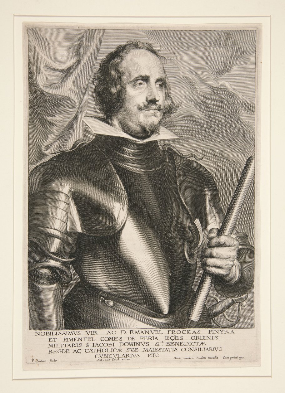 Manuel Frockas Perera y Pimentel, hrabě z Feria (1576-1646) od Paulus Pontius