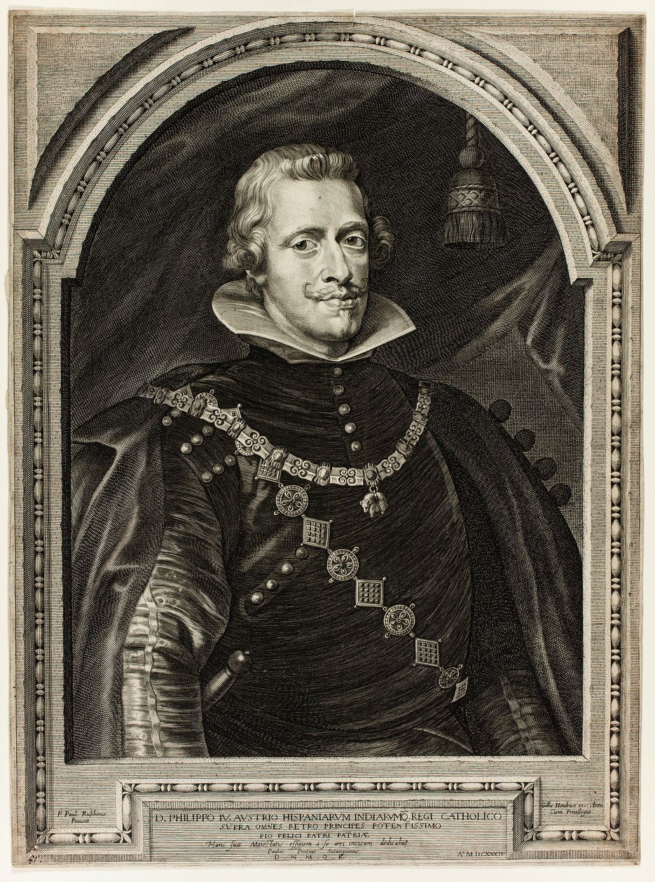 Filip IV., španělský král od Paulus Pontius
