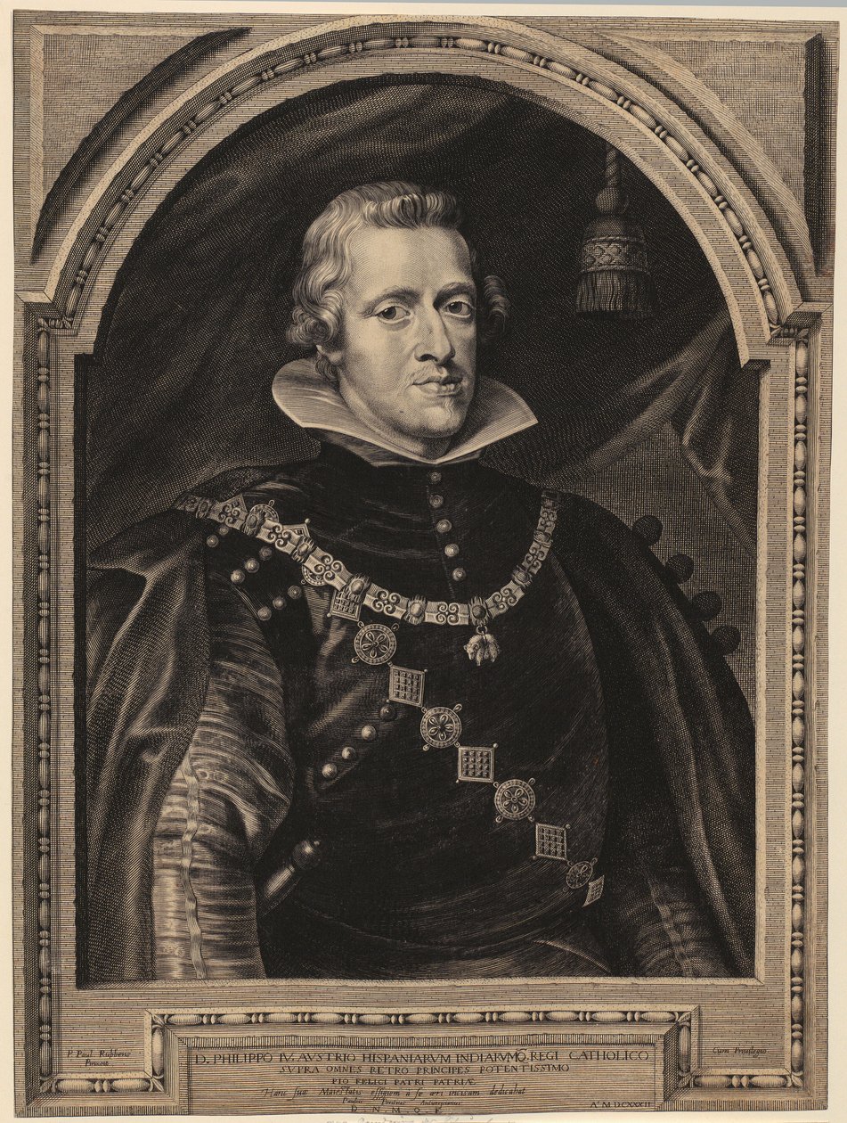 Portrét Filipa IV., španělského krále od Paulus Pontius