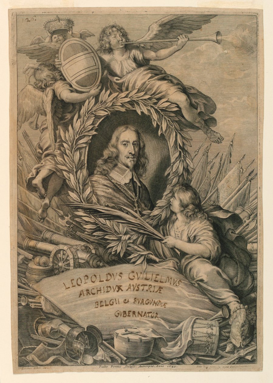 Portrét arcivévody Leopolda Wilhelma (1614-1662) od Paulus Pontius