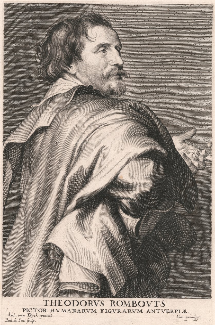 Theodore Rombouts, malíř lidských postav z Antverp od Paulus Pontius