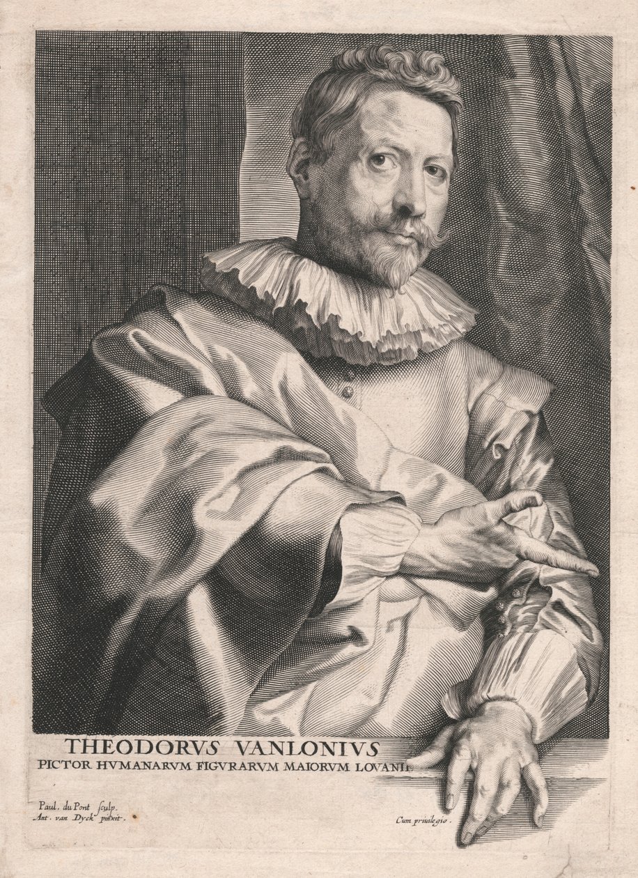 Theodore van Lonius, malíř lidských postav Majors of Louvain od Paulus Pontius