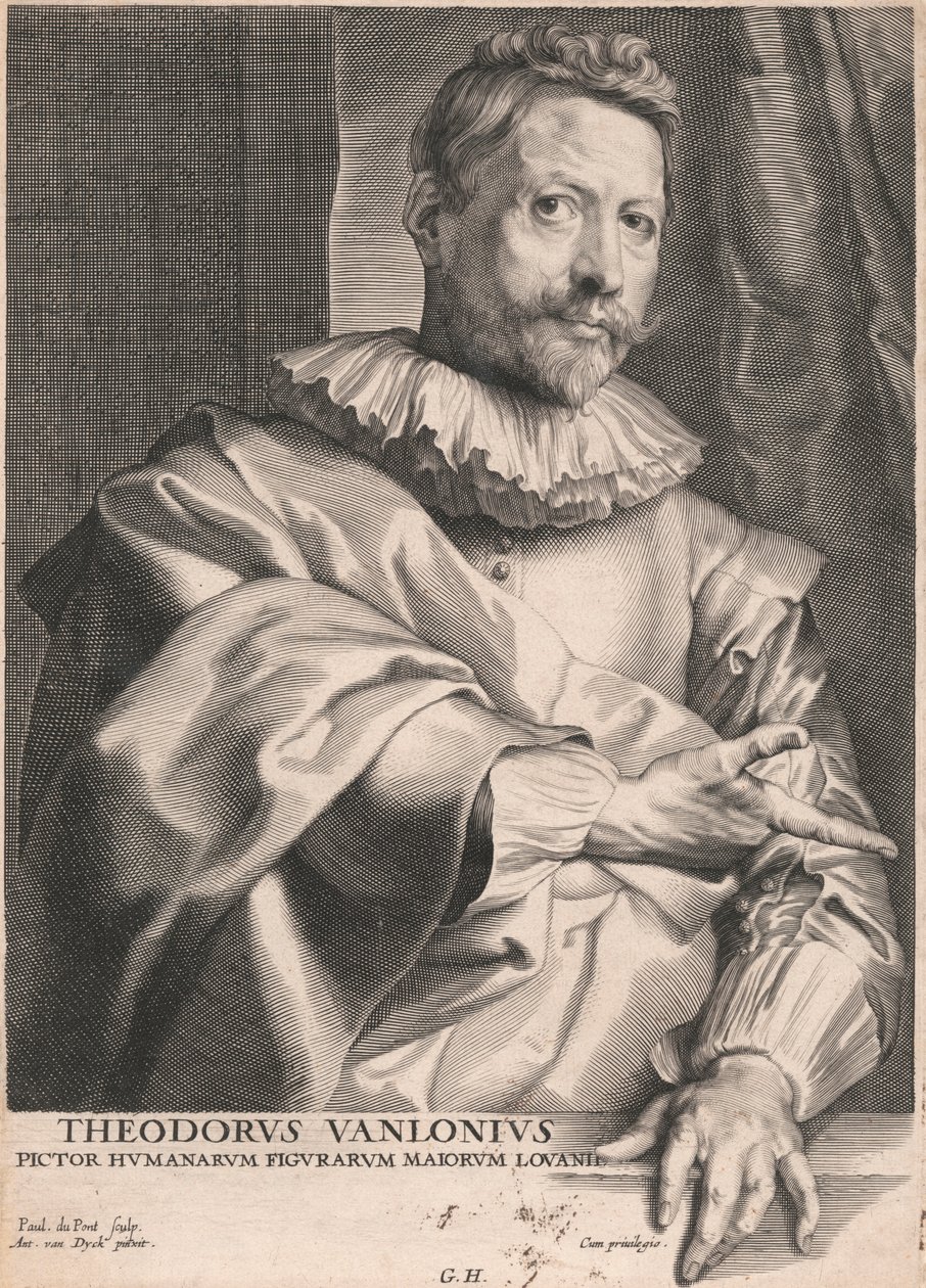 Theodore van Lonius, malíř lidských postav Majors of Louvain od Paulus Pontius