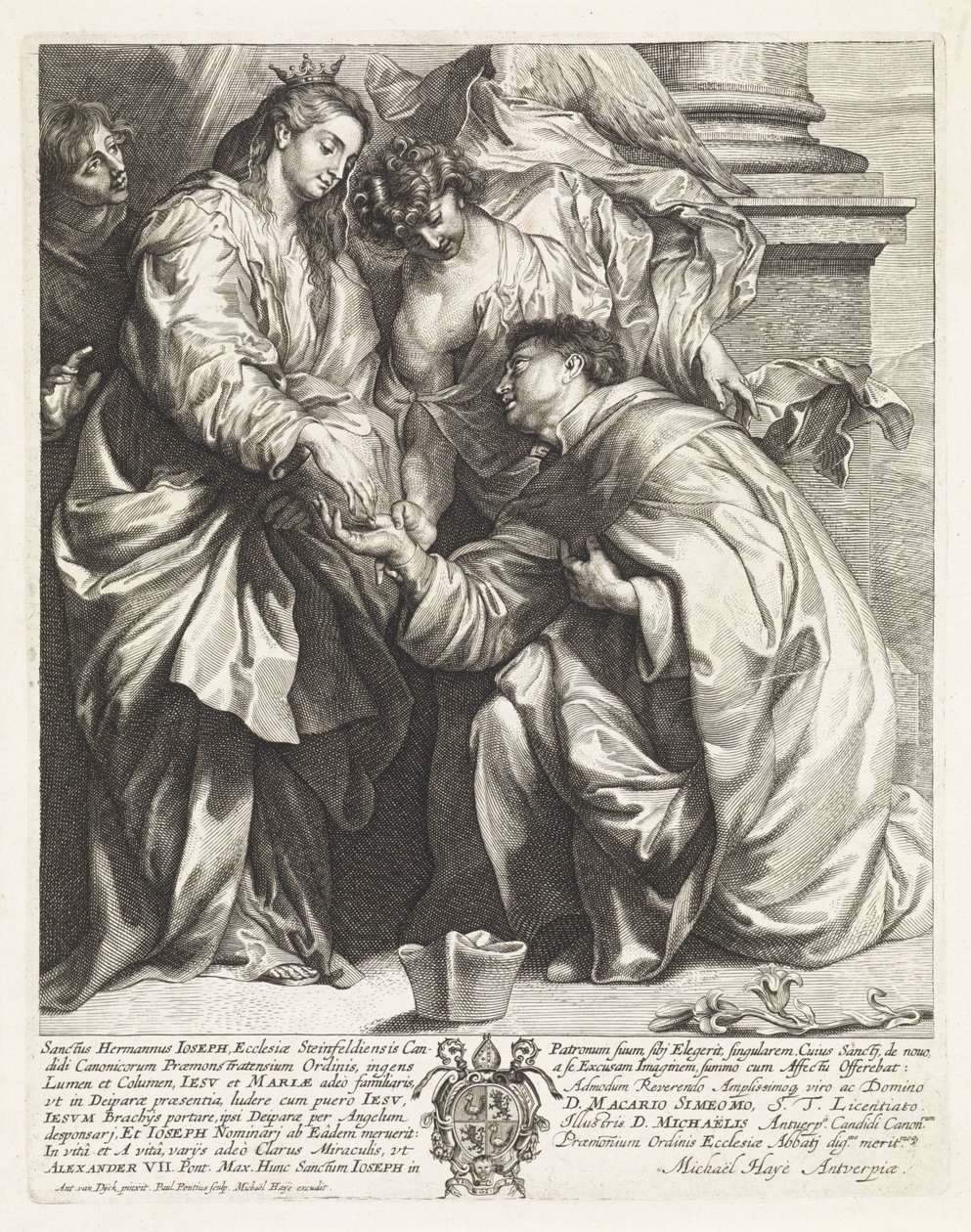 Vize H. Hermanna Josepha (verze b) od Paulus Pontius