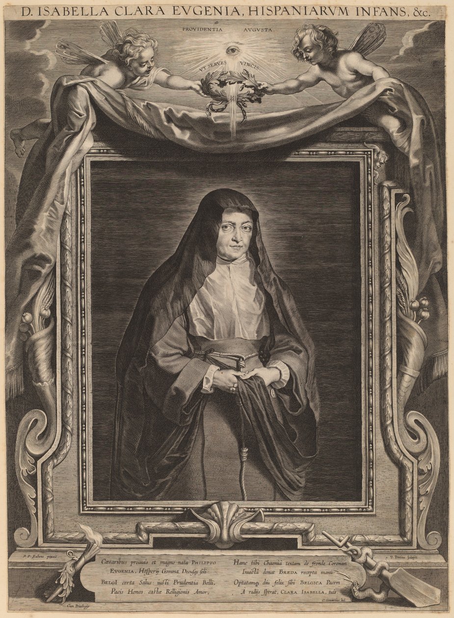 Isabella Clara Eugenia, Infanta Španělska od Paulus Pontius, after Sir Peter Paul Rubens