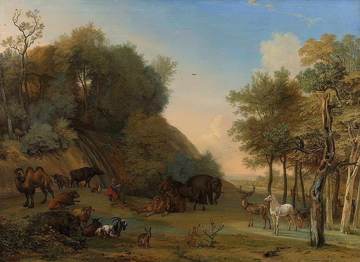 Orfeus a zvířata. 1650 od Paulus Potter