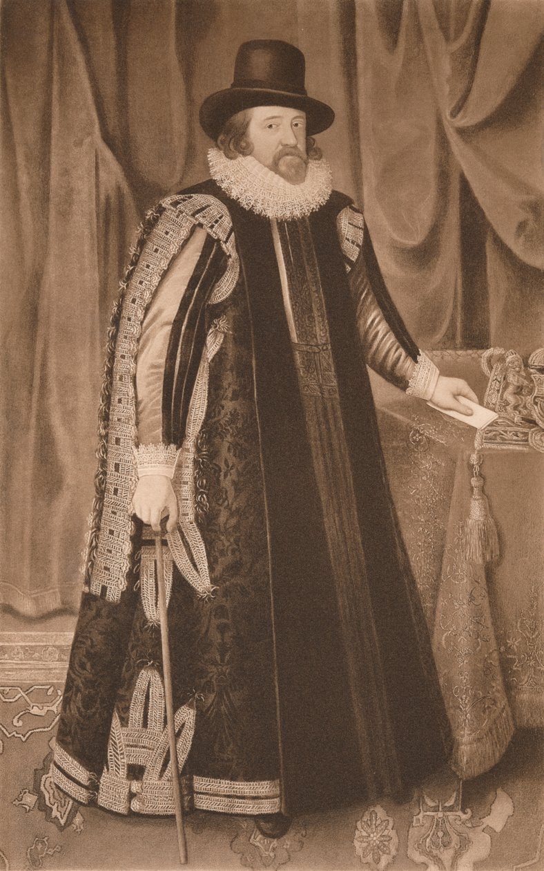Francis Bacon, vikomt St. Albans, c1600, 1904 od Paulus van Somer