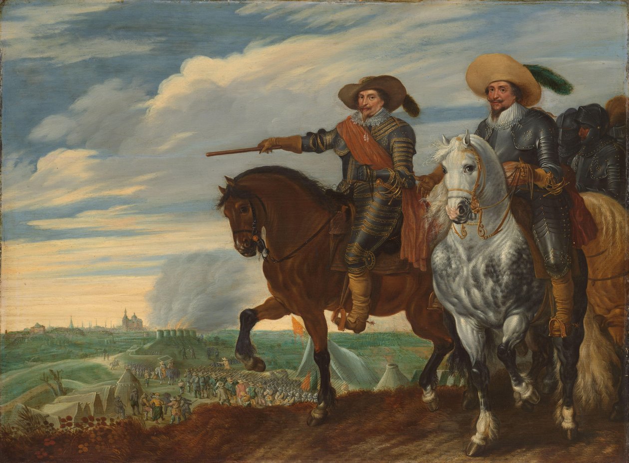 Frederick Henry a Ernst Casimir z Nassau-Dietz při obléhání Hertogenbosch Princ Frederik Hendrik a hrabě Ernst Casimir při obléhání 
