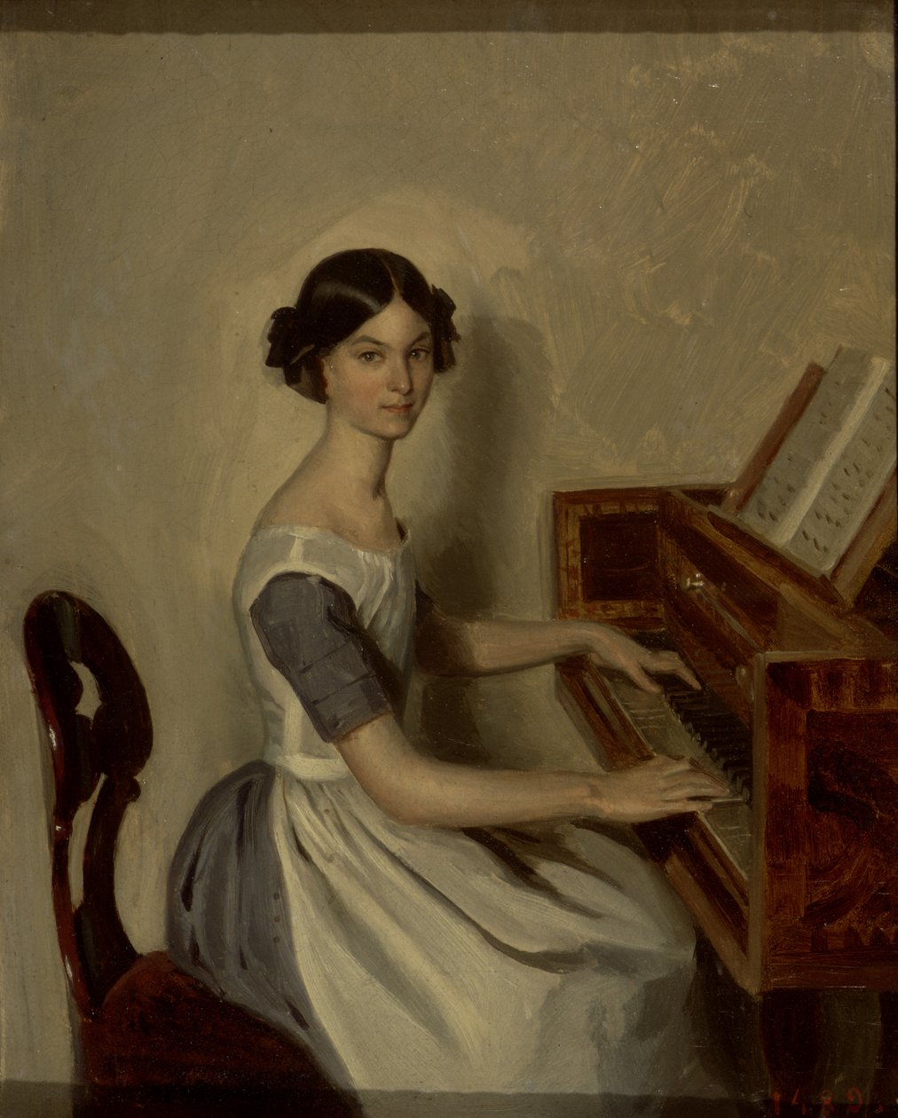 Portrét Naděždy P. Ždanovičové u klavíru, 1849 od Pavel Andreevich Fedotov