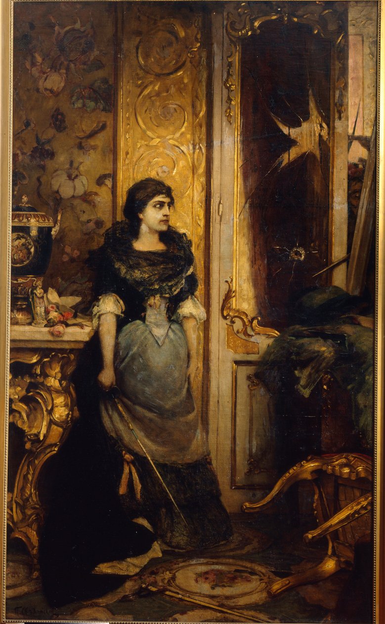La derniere etapě. Peinture de Pavel Alexandrovich Svědomsky (Svědomski) (1849-1904), huile sur toile od Pavel Alexandrovich Svedomsky