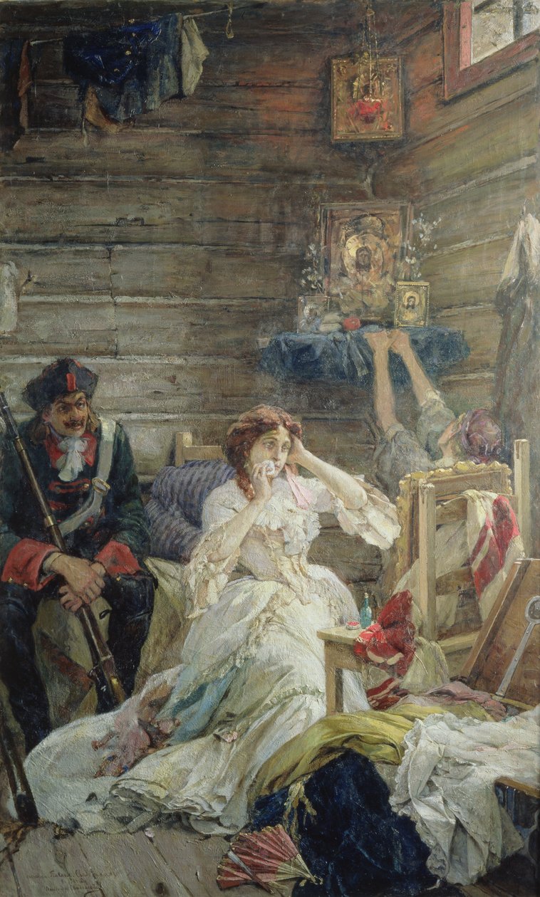 Lady Maria Hamilton Před popravou, 26. března 1799 od Pavel Alexandrovich Svedomsky