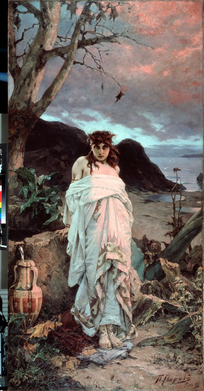 ""Medusa"" Zobrazení jedné z Gorgon s hypnotickým pohledem - Obraz Pavla Alexandroviče Svedomského (1849-1904) 1882 Státní Treťjakovská galerie, Moskva od Pavel Alexandrovich Svedomsky