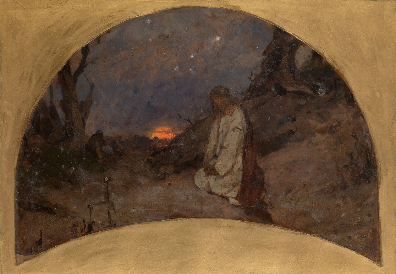 Náčrt Agónie v zahradě pro katedrálu svatého Volodymyra v Kyjevě, 1886 od Pavel Alexandrovich Svedomsky