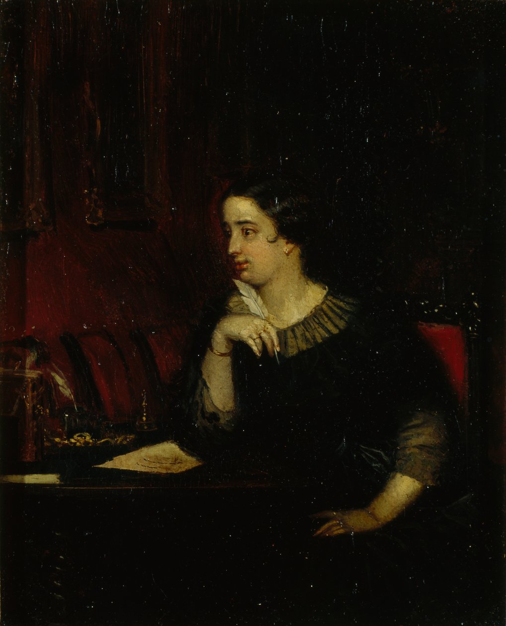 Portrét básnířky Jevdokie Petrovna Rostopchiny 1811-1858, 1850 od Pavel Andreevich Fedotov