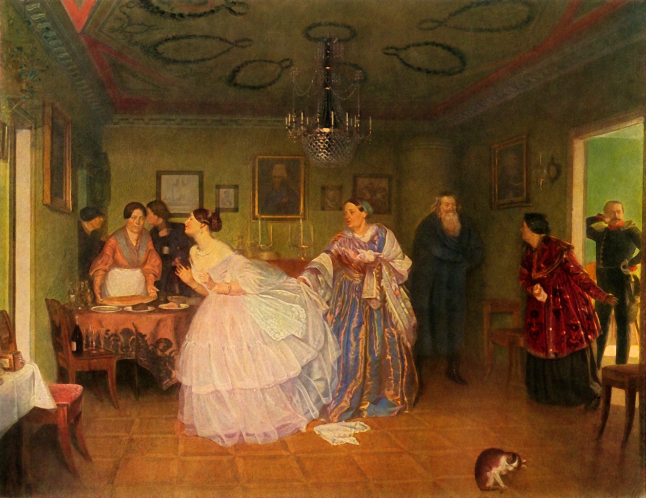 The Majors Courtship, aneb on zlepšuje svou situaci, 1848, 1965. od Pavel Andreevich Fedotov
