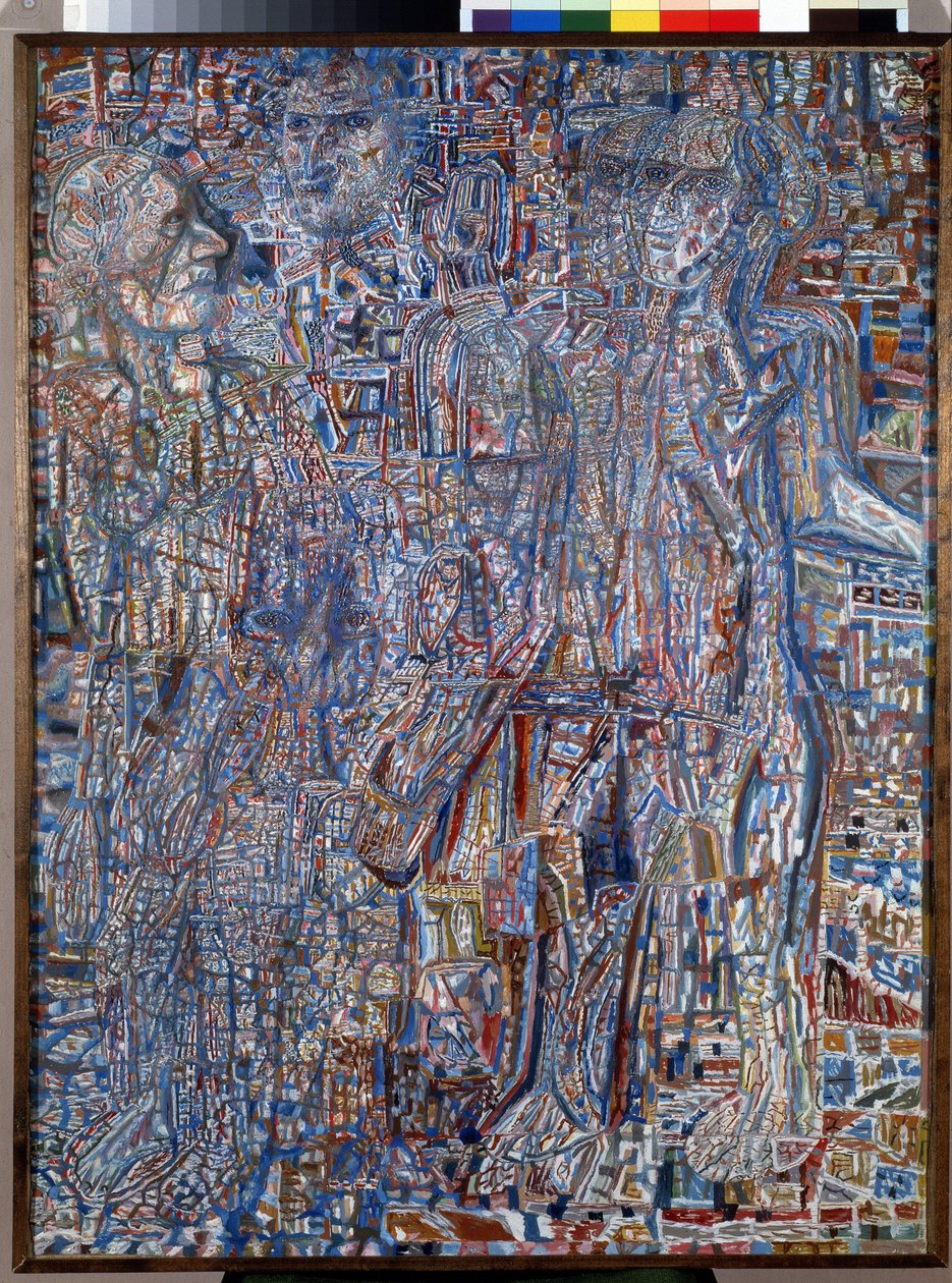 ""Postavy"" (lidé) Malba Pavla Nikolajeviče Filonova (1883-1941) 1930 Státní ruské muzeum, Petrohrad od Pawel Nikolajewitsch Filonow