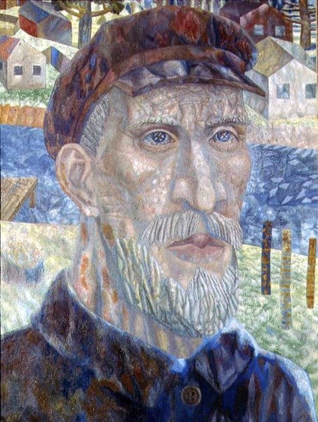 Kolchoznik (člen kolektivní farmy) 1931 (olej na plátně) od Pawel Nikolajewitsch Filonow