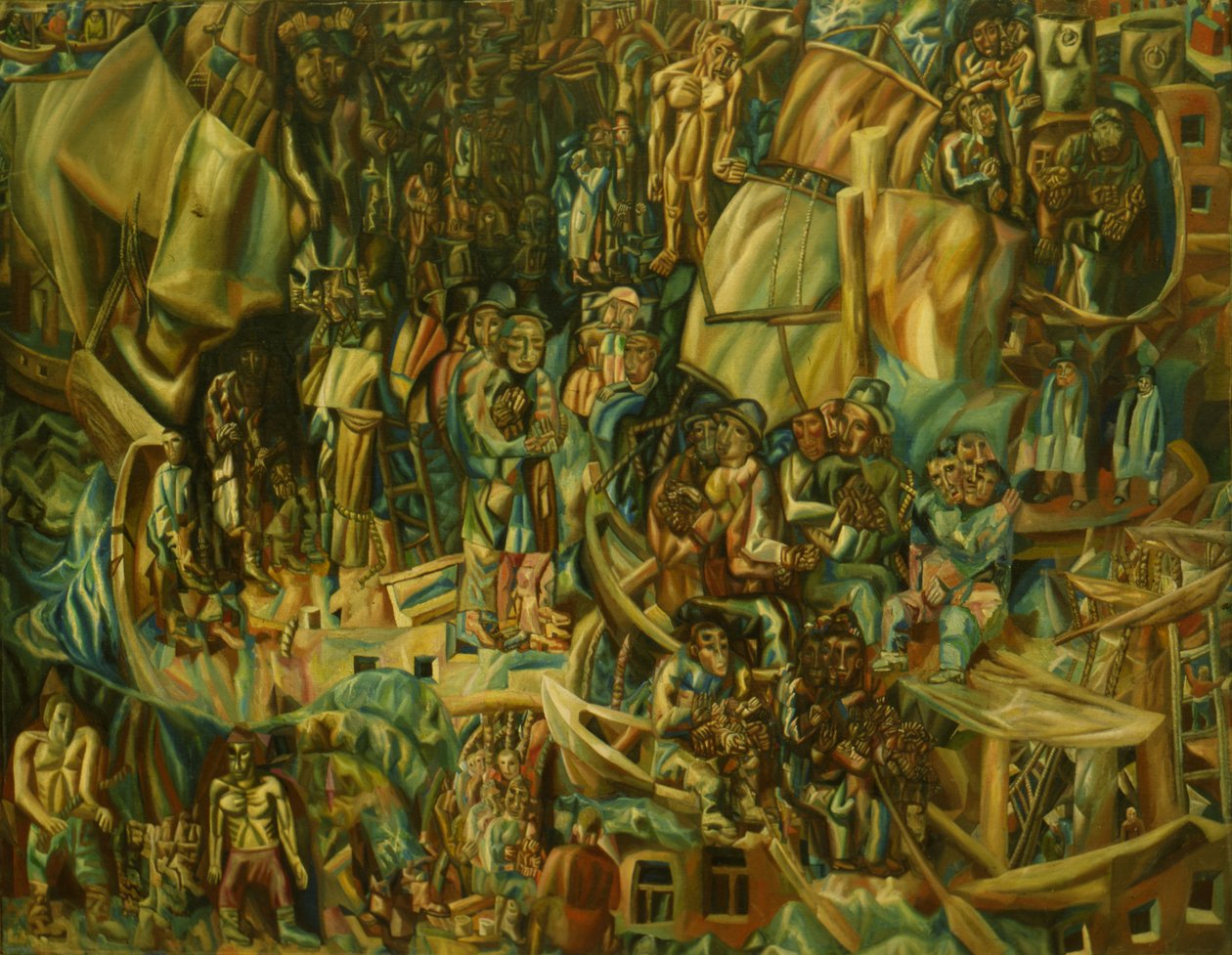 Složení. Lodě, 1913-1915 od Pavel Nikolayevich Filonov