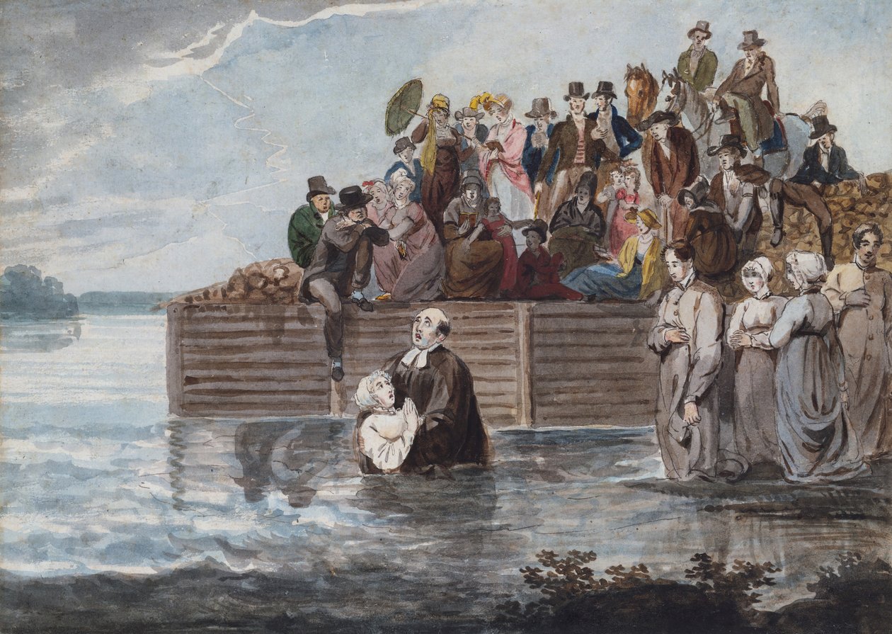 Ponoření anabaptistů z Philadelphie během bouře, 1811-ca. 1813. od Pavel Petrovic Svin