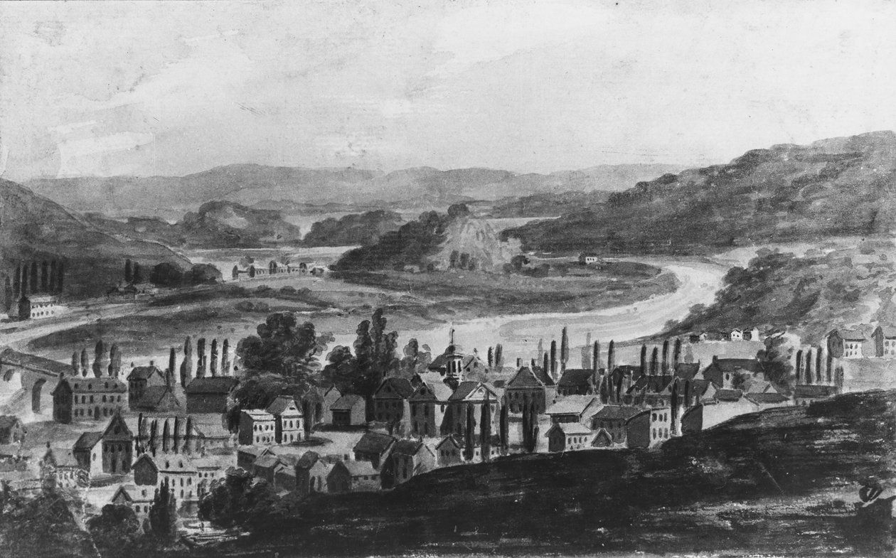 Město na řece Mohawk v centrální části státu New York, 1811-ca. 1813. od Pavel Petrovic Svin