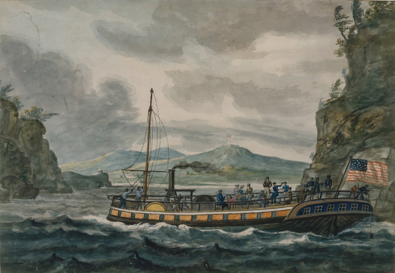 Cesta parníkem po řece Hudson, 1811-cca 1813. od Pavel Petrovic Svin