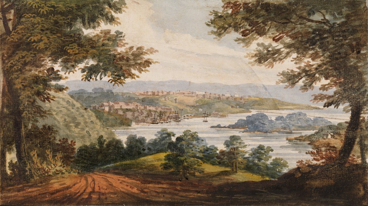 Washington a Georgetown z Alexandrijské silnice, 1811-ca. 1813. od Pavel Petrovic Svin