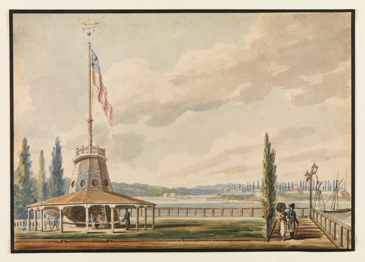 První pohled cestovatele na New York - Battery a Flagstaff od Pavel Petrovich Svinin